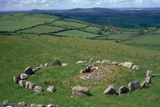 View of Cairn S in the Loughcrew hills, 36th century BC