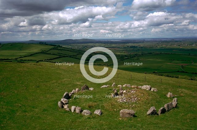 View of Cairn S in the Loughcrew hills. Artist: Unknown