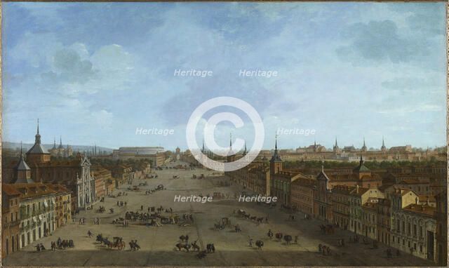 View of Calle de Alcalá in Madrid, c.1750-1752. Creator: Joli, Antonio (1700-1777).