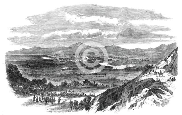 View of Capua, from Monte St. Angelo - from a sketch by our special artist, Frank Vizetelly, 1860. Creator: Unknown.