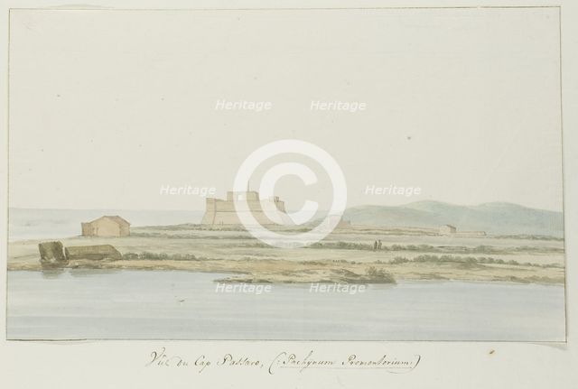 View of Capo Passero, 1778. Creator: Louis Ducros.