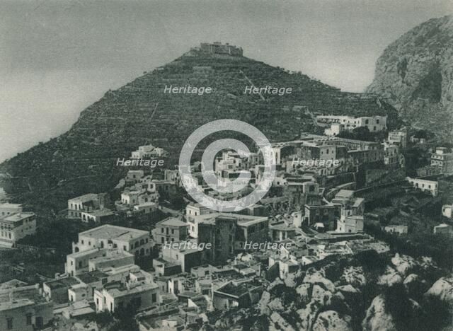 View of Capri with Monte Tiberio, Italy, 1927. Artist: Eugen Poppel.