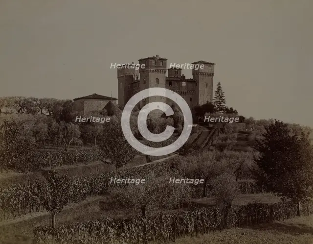 View of Castello delle Quattro Torra, Siena from the north-west, 1890-1900. Creator: Alinari.