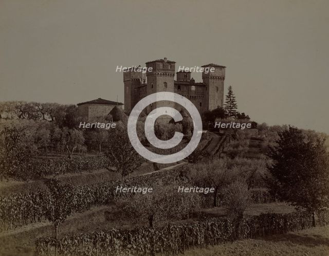 View of Castello delle Quattro Torra, Siena from the north-west, 1890-1900. Creator: Alinari.