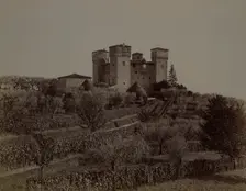 View of Castello delle Quattro Torra, Siena from the north-west, 1890-1900. Creator: Alinari
