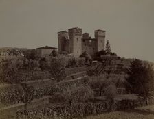 View of Castello delle Quattro Torra, Siena from the north-west, 1890-1900. Creator: Alinari