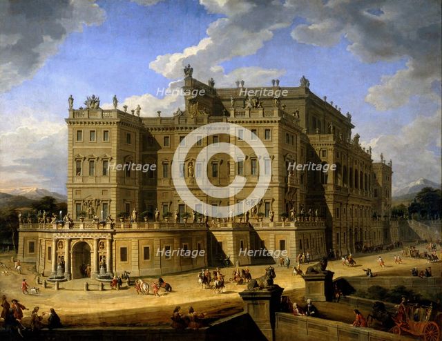 View of Castello di Rivoli, 1724. Creator: Pannini (Panini), Giovanni Paolo (1691-1765).