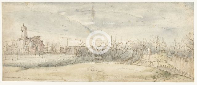 View of Castle Crayenhof in Zwijndrecht, 1606. Creators: Peter Paul Rubens, Jan Wildens.