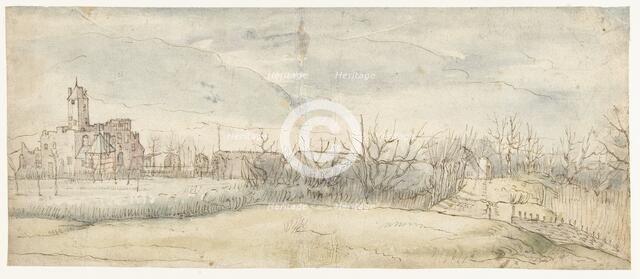 View of Castle Crayenhof in Zwijndrecht, 1606. Creators: Peter Paul Rubens, Jan Wildens.