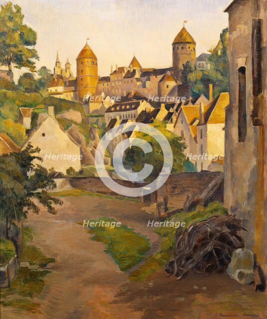 View of Castle in Semur, 1905. Creator: Bernard, Émile (1868-1941).