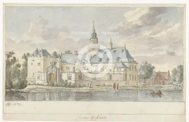 View of Castle Nijenrode, 1653. Creator: Herman Saftleven the Younger.