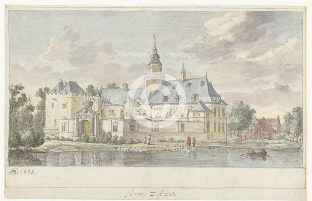 View of Castle Nijenrode, 1653. Creator: Herman Saftleven the Younger.
