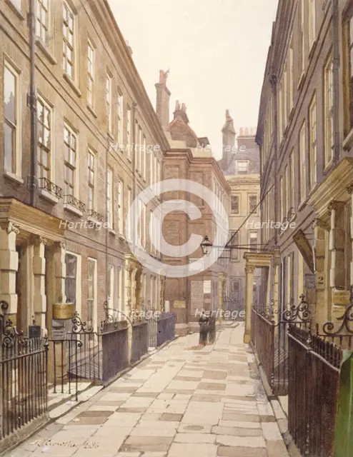 View of Catherine Court, Tower Hill, London, looking east, 1886. Artist: John Crowther