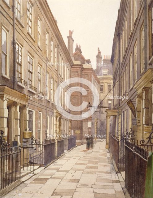 View of Catherine Court, Tower Hill, London, looking east, 1886. Artist: John Crowther