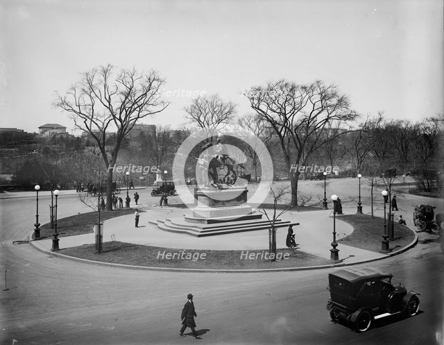 View of Central Park and Sherman statue from the windows of Hotel Netherland, N.Y., c1905-1915. Creator: Unknown.