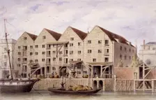 View of Chamberlain's Wharf, Tooley Street, Bermondsey, London, 1846