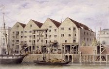 View of Chamberlain's Wharf, Tooley Street, Bermondsey, London, 1846