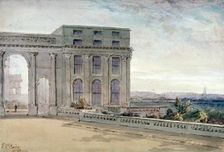 View of Chester Terrace, Regent's Park, London, 1830. Artist: Edmund Thomas Parris