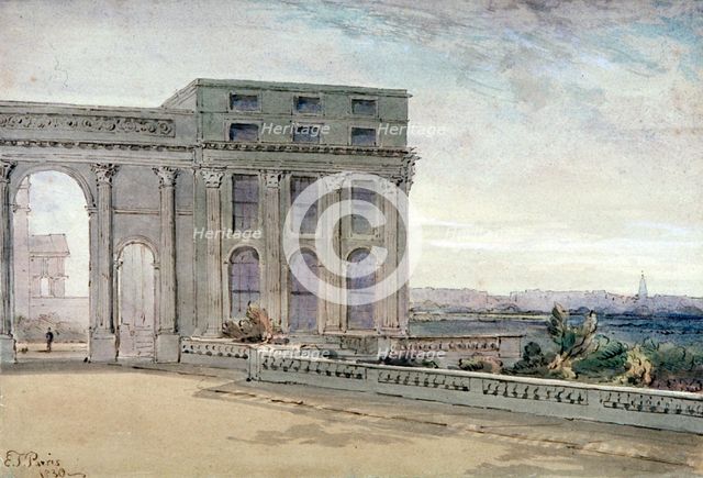 View of Chester Terrace, Regent's Park, London, 1830.                                 Artist: Edmund Thomas Parris