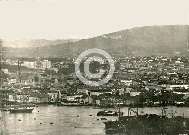 View of Christiania, (Oslo), Norway, 1895.  Creator: Unknown.