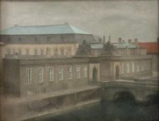 View of Christiansborg Palace. Late Autumn, c1892. Creator: Hammershøi, Vilhelm (1864-1916)