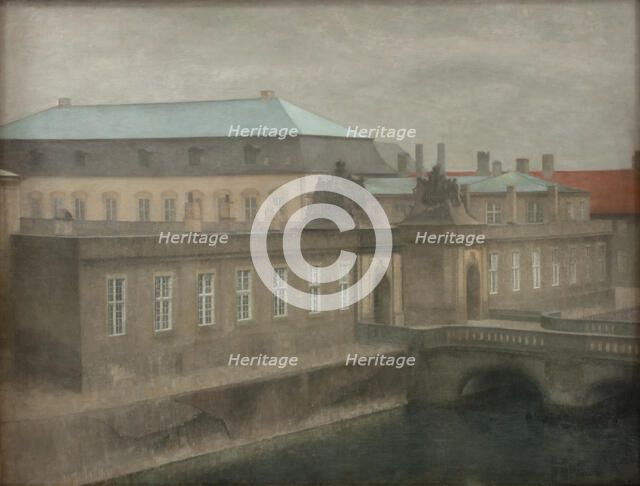 View of Christiansborg Palace. Late Autumn, c1892. Creator: Hammershøi, Vilhelm (1864-1916).