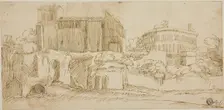 View of Church and Ruins, n.d. Creator: Unknown