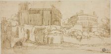 View of Church and Ruins, n.d. Creator: Unknown