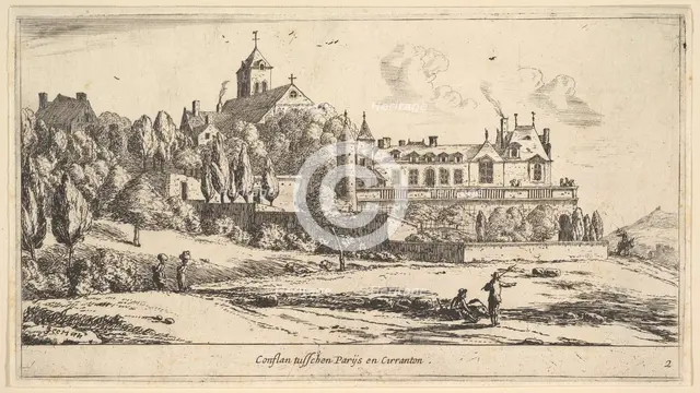 View of Conflans, 17th century. Creator: Reinier Zeeman.