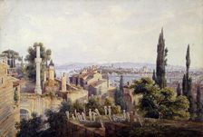 View of Constantinople and the Golden Horn 1835. Artist: Johann Jakob Wolfensberger