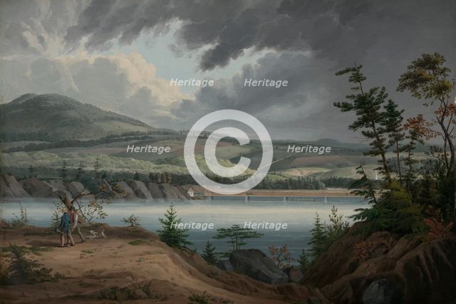 View of Cohoes, ca. 1820. Creator: John William Hill.