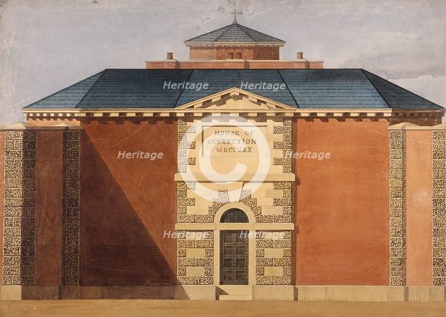 View of Cold Bath Fields Prison. Finsbury, Islington, London, 1820. Artist: Anon