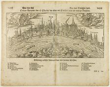 View of Cologne (recto) Man Hanged from a Tree (verso), Two leafs DCCXXI-DCCXXIIII...1937. Creators: Hans Rudolf Manuel Deutsch, Max Geisberg