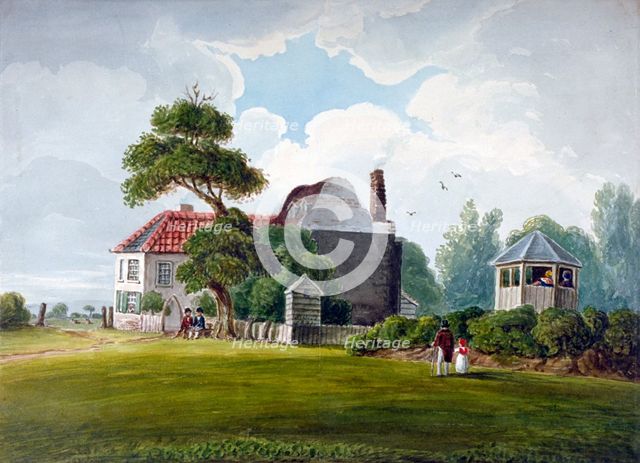 View of Copenhagen House and gardens, Copenhagen Fields, Islington, London, 1815. Artist: Anon