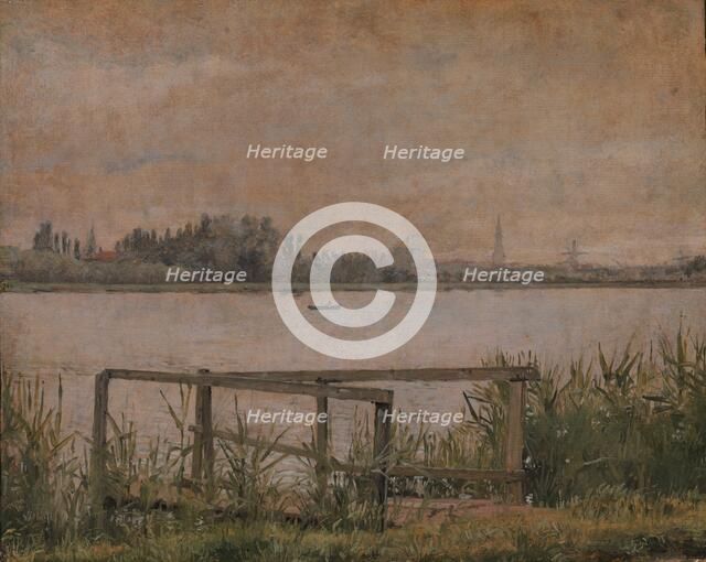 View of Copenhagen seen from Dosseringen, 1835-1838. Creator: Christen Købke.