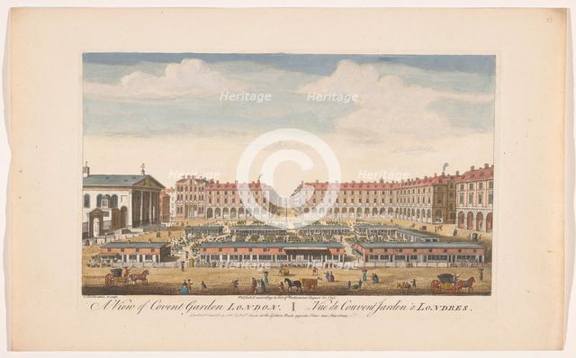View of Covent Garden London, 1751. Creator: Thomas Bowles.