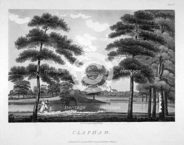 View of Clapham, London, 1792. Artist: William Ellis