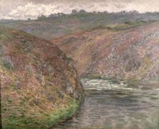 View of Creuse in cloudy weather 1889, oil on canvas of Claude Monet