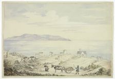 View of Dalkey from the Road, November 1843. Creator: Elizabeth Murray