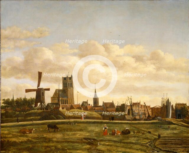 View of Den Briel, between 1658 and 1660. Creator: Daniel Vosmaer.