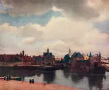 View of Delft from the Rotterdam Canal 1660-61, (1912). Artist: Jan Vermeer