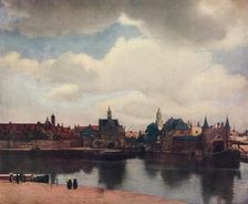 View of Delft from the Rotterdam Canal 1660-61, (1912). Artist: Jan Vermeer