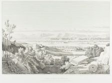 View of Délos: Cyclades. Port of Délos, Paros and Greater Délos, 1845. Creator: Theodore Caruelle d'Aligny