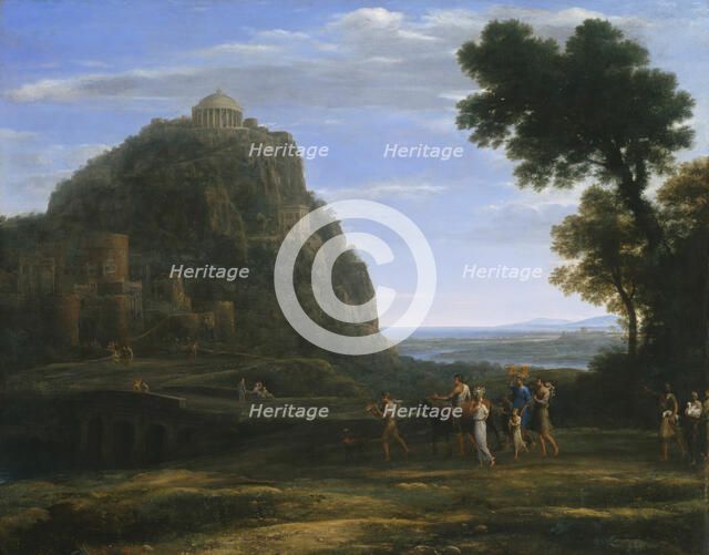 View of Delphi with a Procession, 1673. Creator: Claude Lorrain.