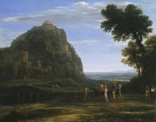 View of Delphi with a Procession, 1673. Creator: Claude Lorrain