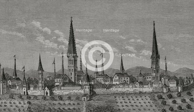 View of Dortmund, Germany, 17th century, (1878).  Creator: Unknown.