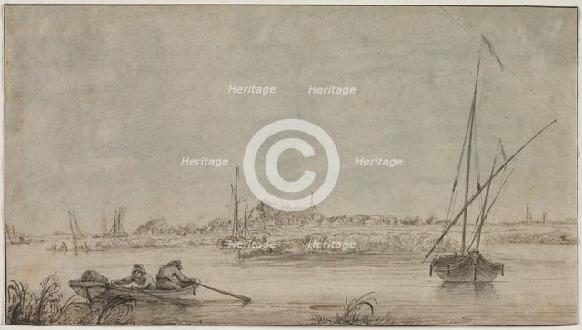 View of Dordrecht from the River, 1775-1815. Creator: Jacob van Strij (Dutch, 1756-1815).