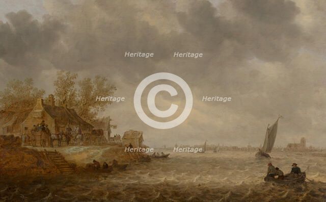 View of Dordrecht from Papendrecht. Creator: Jan van Goyen.