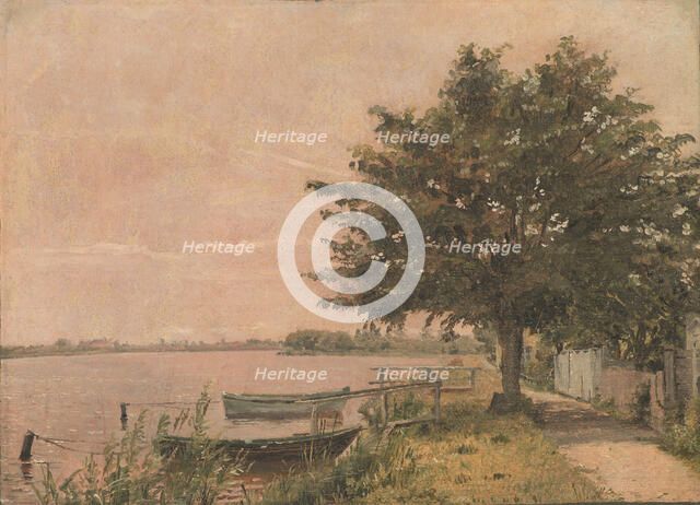 View of Dosseringen towards Norrebro, 1841-1845. Creator: Christen Købke.