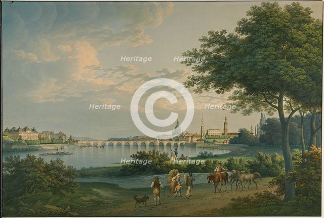 View of Dresden, 1810. Artist: Hammer, Christian Gottlieb (1779-1864)